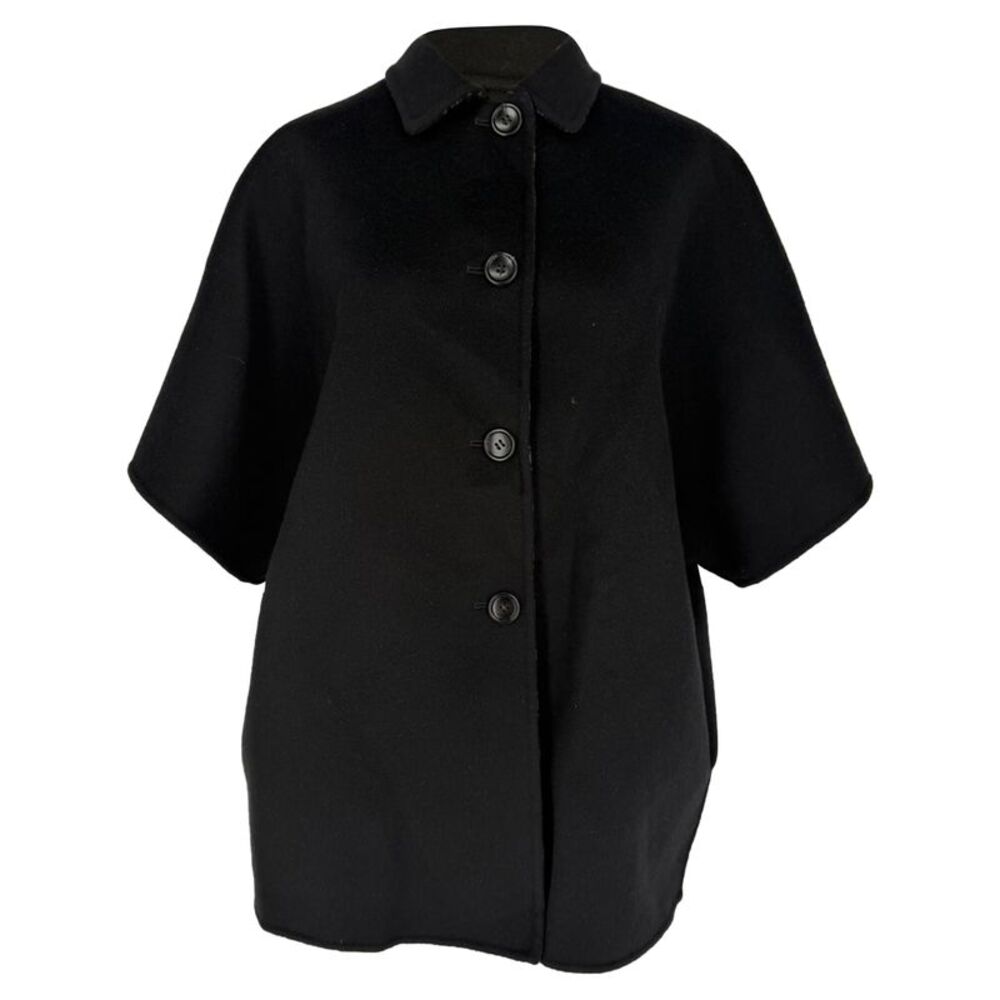 Gucci GG Reversible Coat in Black Wool